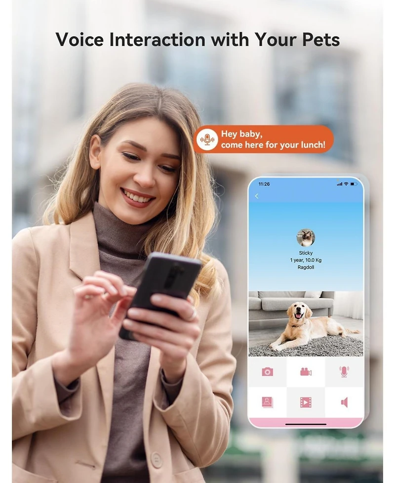 Automatic Dog Feeder with Camera, 7L Pet Feeder with 1080P Hd Video, App Control, 5G WiFi Smart Feeder for Dogs & Cats