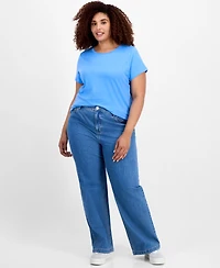 Aveto Plus Basic Crewneck Short-Sleeve T-Shirt