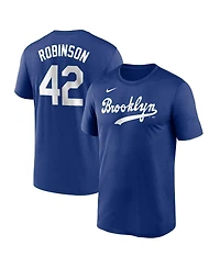 Nike Men's Jackie Robinson Royal Brooklyn Dodgers Legend Name and Number Home T-Shirt