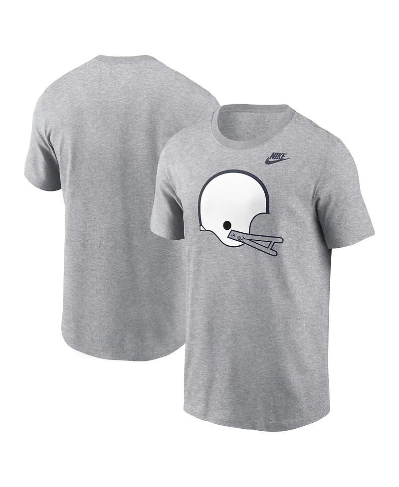 Nike Men's Heather Gray Penn State Nittany Lions Legacy Helmet T-Shirt