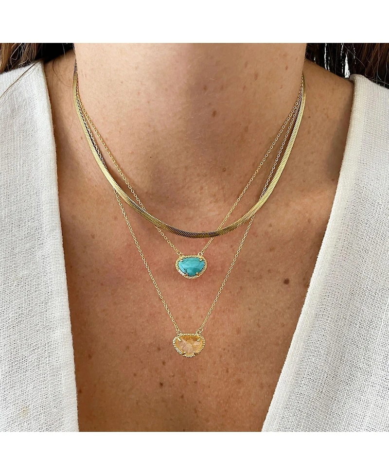 Adornia Fine Birthstone Necklace 14k Gold Vermeil