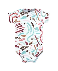Hudson Baby Girls Essential 5-Piece Cotton Bodysuit Set
