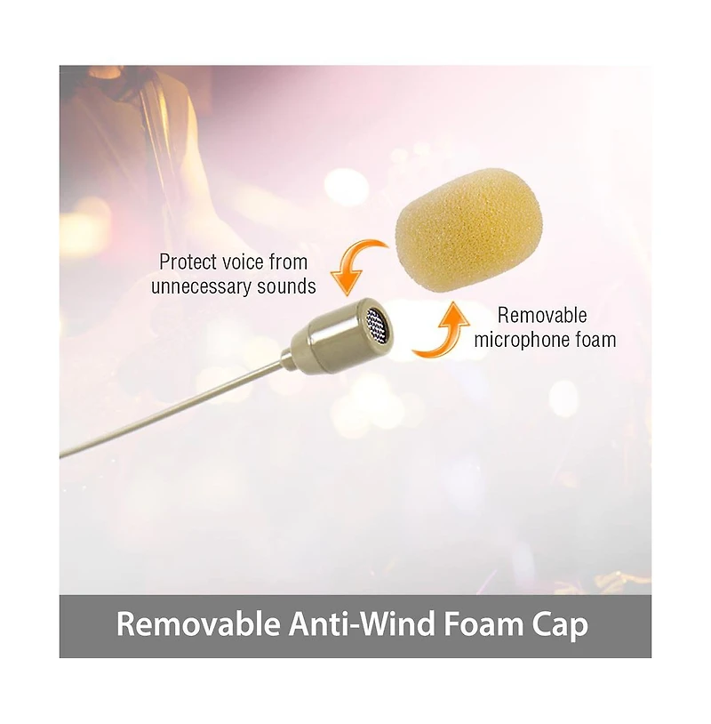 Pyle In-Ear Mini Xlr Omni-Directional Microphone – Compatible with Shure System
