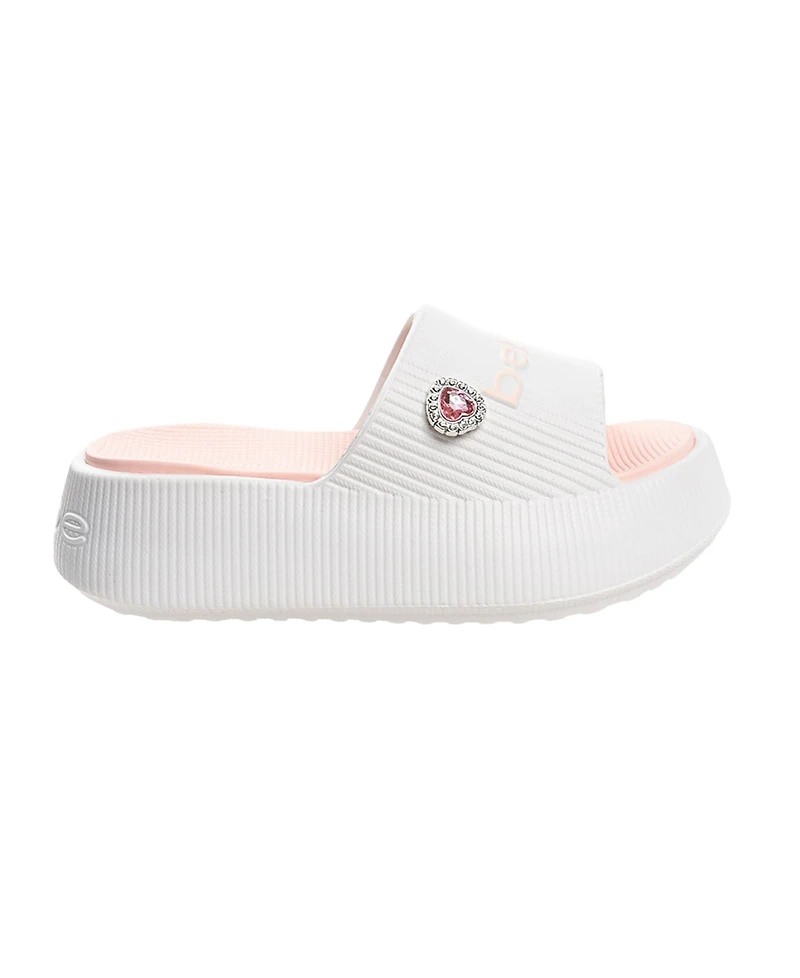 Bebe Little and Big Girls Trendy Comfortable Summer Platform Slides