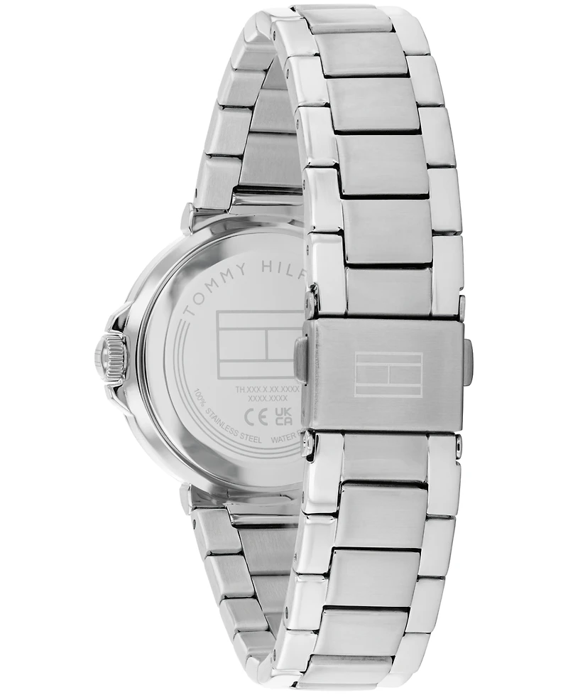 Tommy Hilfiger Women's Quartz Silver-Tone Stainless Steel Bracelet Watch