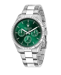 Maserati Men's Multifunction Stainless Steel Watch, 43mm