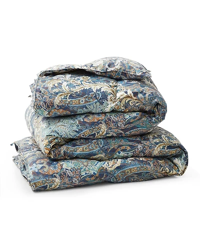 Unikome Vintage Paisley Goose Down Feather Comforter, Full/Queen