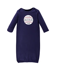 Hudson Baby Boys Four-Piece Set of Interlock Gowns