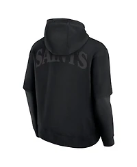 Fanatics Men's and Women's Black New Orleans Saints Sleek Elements Pullover Hoodie