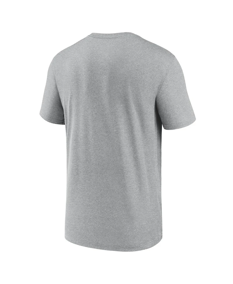 Nike Men's Heather Gray West Virginia Mountaineers On-Court Basketball Legend Practice Performance T-Shirt