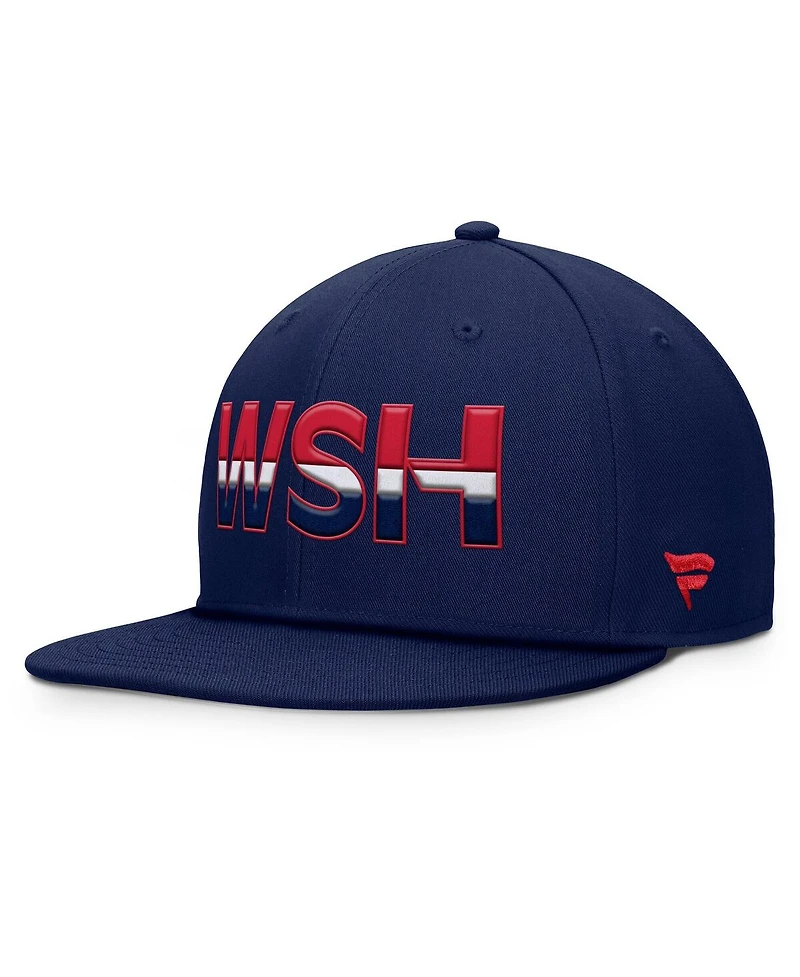 Fanatics Men's Navy Washington Capitals Authentic Pro Rink Snapback Hat