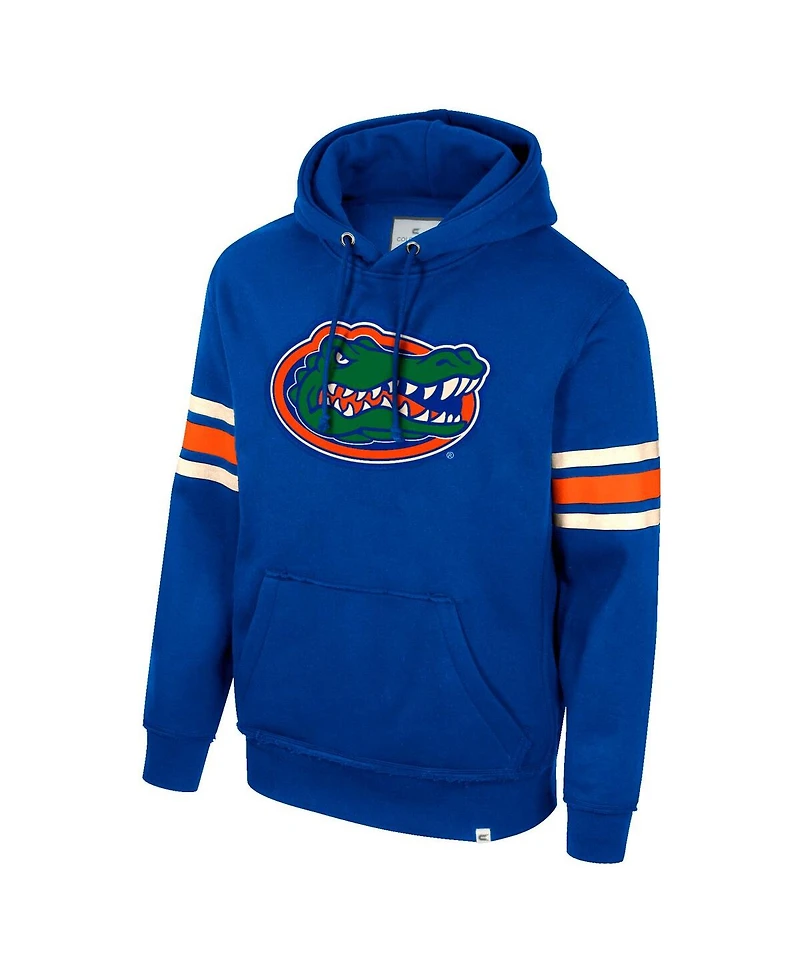 Colosseum Men's Royal Florida Gators Saluting Pullover Hoodie