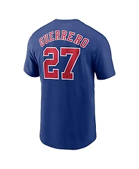 Nike Men's Vladimir Guerrero Blue Montreal Expos Cooperstown Collection Fuse Name Number T-Shirt