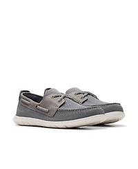 Clarks Men's Flexway Tie Casual Slip On Boat Shoe