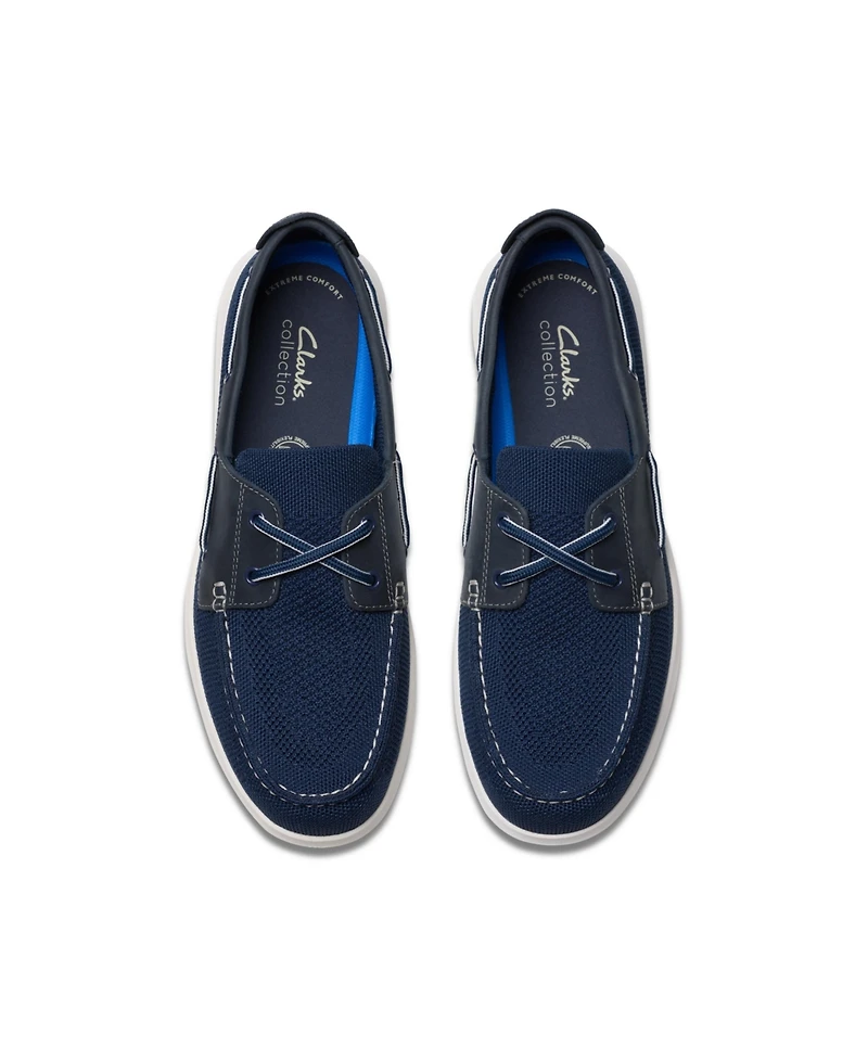 Clarks Men's Flexway Tie Casual Slip On Boat Shoe