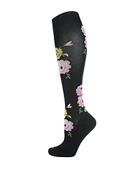 MeMoi Women's Bloom 8-15mmHg Graduated Compression Socks MFY06342