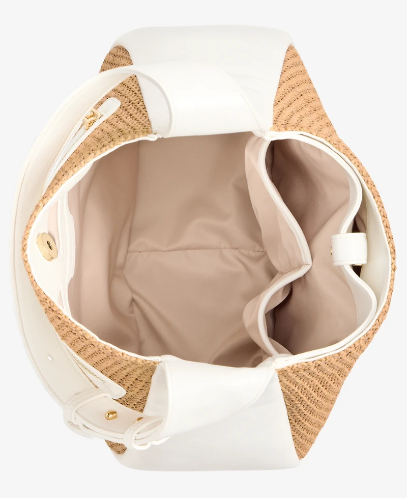I.n.c. International Concepts Salee Straw Shoulder Bag, Exclusively at Macy's