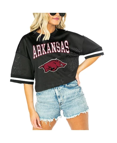 Gameday Couture Women's Black Arkansas Razorbacks Game Face Fashion Jersey