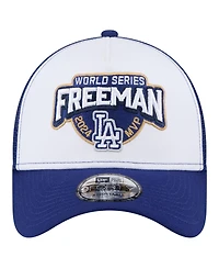 New Era Men's Freddie Freeman White Los Angeles Dodgers 2024 World Series Mvp 9FORTY Adjustable Hat