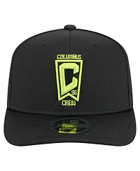 New Era Men's Black Columbus Crew 2025 Jersey Hook 9SEVENTY Stretch-Snap Hat