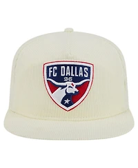 New Era Men's Cream Fc Dallas 2025 Kickoff Snapback Golfer Hat