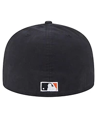 New Era Men's Black San Francisco Giants Championship Side Flag A-Frame 59FIFTY Fitted Hat