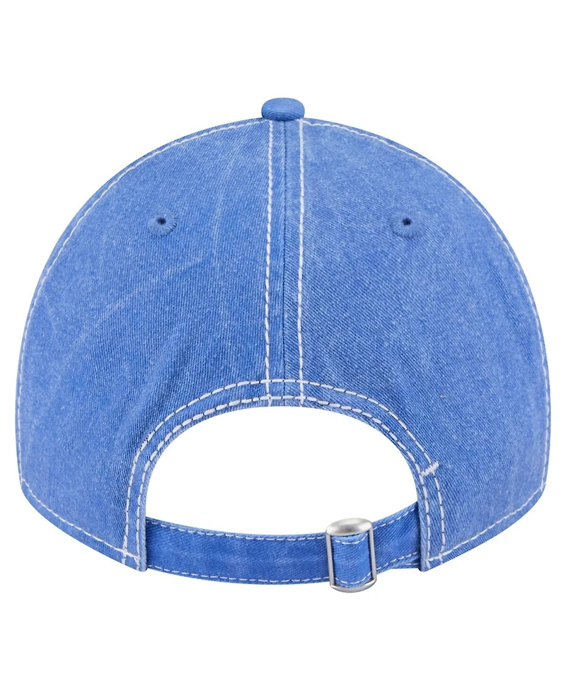 New Era Men's Royal Golden State Warriors Pigment Dyed 9TWENTY Adjustable Hat