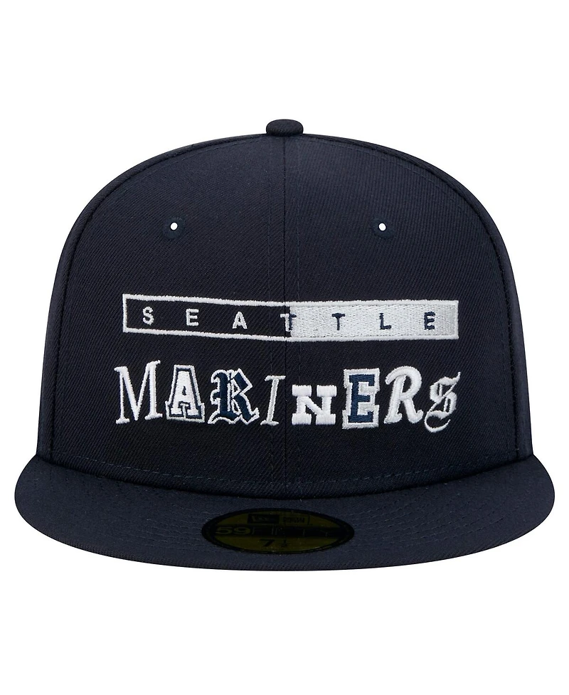 New Era Men's Navy Seattle Mariners Ransom 59FIFTY Fitted Hat
