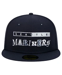 New Era Men's Navy Seattle Mariners Ransom 59FIFTY Fitted Hat