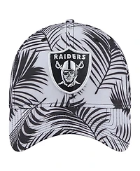 New Era Men's Gray Las Vegas Raiders Palms 39THIRTY Flex Hat