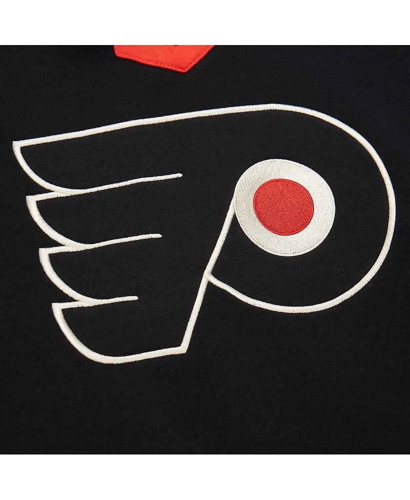 Mitchell & Ness Women's Black Philadelphia Flyers Heritage Lace-Up Pullover Sweatshirt