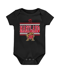 Outerstuff Newborn Red Maryland Terrapins Sunday Comics Bodysuit 3-pack