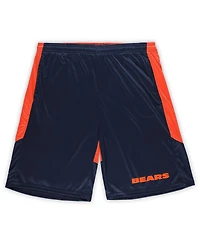 Fanatics Men's Navy/Orange Chicago Bears Big Tall Launch Shorts