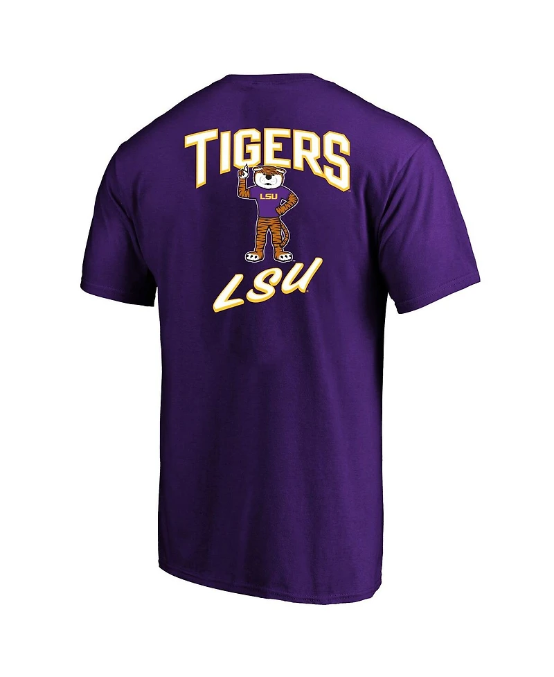 Fanatics Men's Purple Lsu Tigers Big Tall 2-Hit T-Shirt