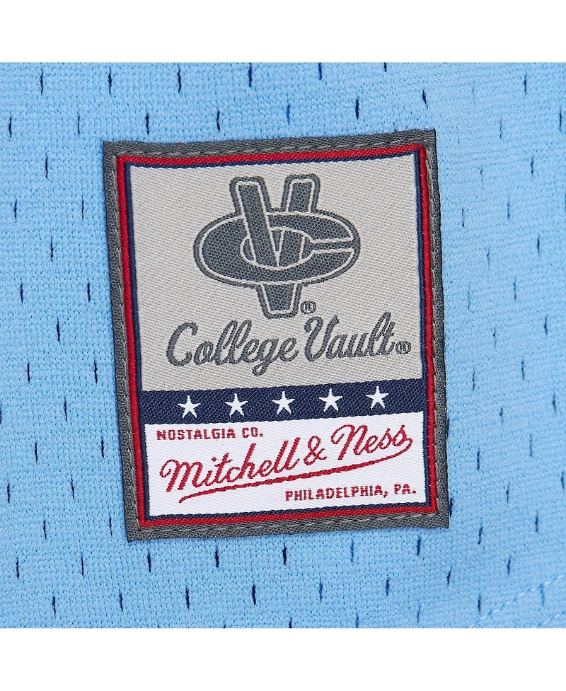 Mitchell & Ness Men's Carolina Blue North Tar Heels Game Time Vintage Mesh Button Front Jersey