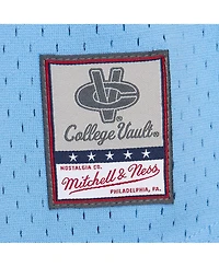 Mitchell & Ness Men's Carolina Blue North Tar Heels Game Time Vintage Mesh Button Front Jersey