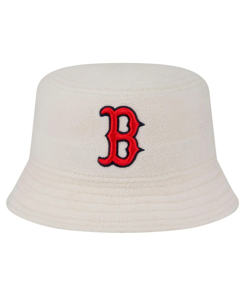 New Era Women's White Boston Red Sox Chrome Cozy Bucket Hat