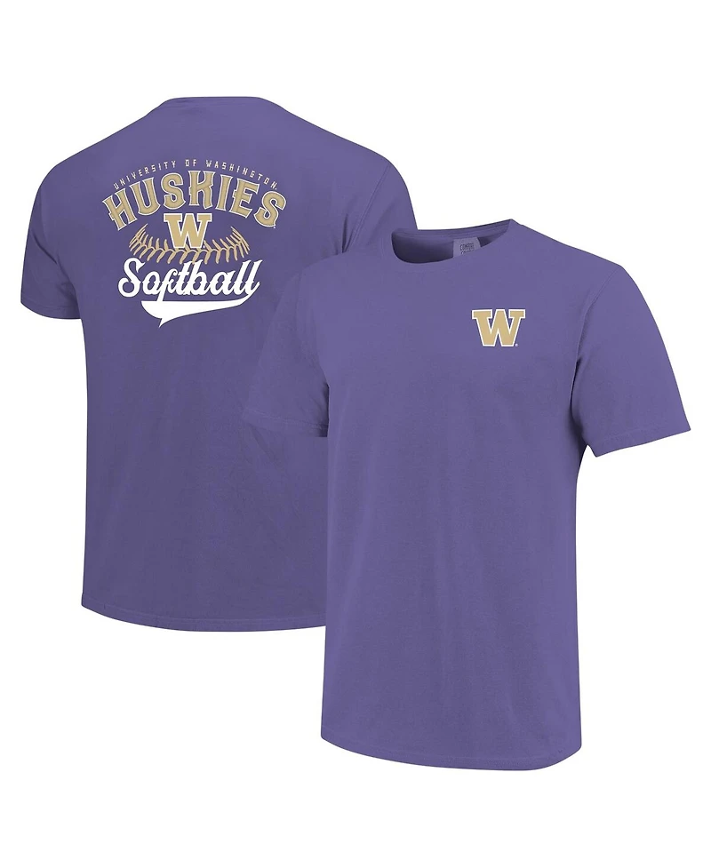 Image One Men's Purple Washington Huskies Softball Walk Off T-Shirt