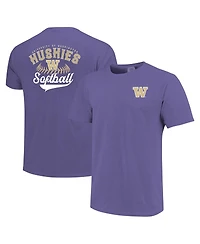 Image One Men's Purple Washington Huskies Softball Walk Off T-Shirt