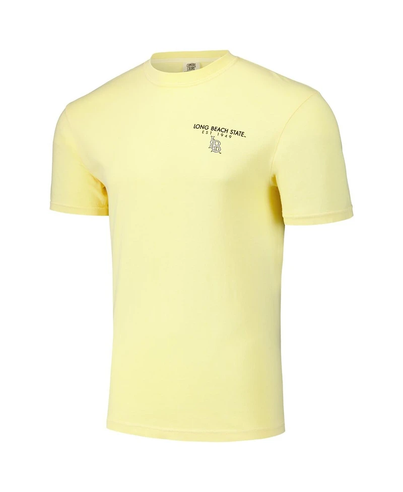 Image One Men's and Women's Gold Cal State Long Beach The Scenic Comfort Colors T-Shirt