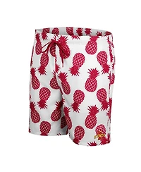 Colosseum Men's White Iowa State Cyclones Pineapples Swim Shorts