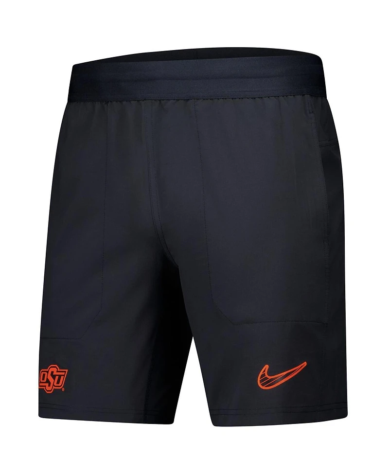 Nike Men's Black Oklahoma State Cowboys 2024/25 Sideline Performance Woven Shorts