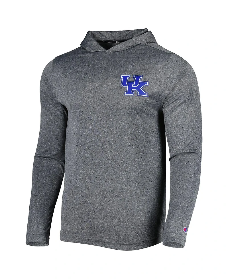 Knights Apparel Men's Champion Gray Kentucky Wildcats Hoodie Long Sleeve T-Shirt