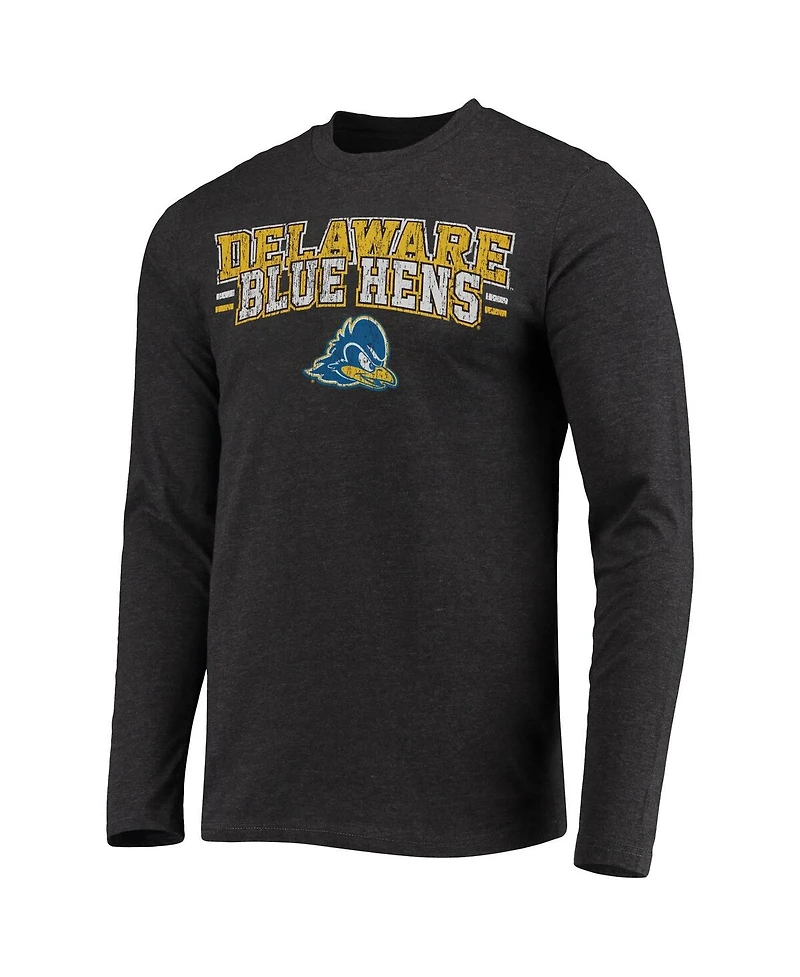 Concepts Sport Men's Royal/Heathered Charcoal Delaware Fightin' Blue Hens Meter Long Sleeve T-Shirt and Pants