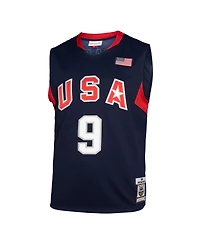Mitchell & Ness Men's Dwyane Wade Navy Usa Basketball 2008 Authentic Player Jersey