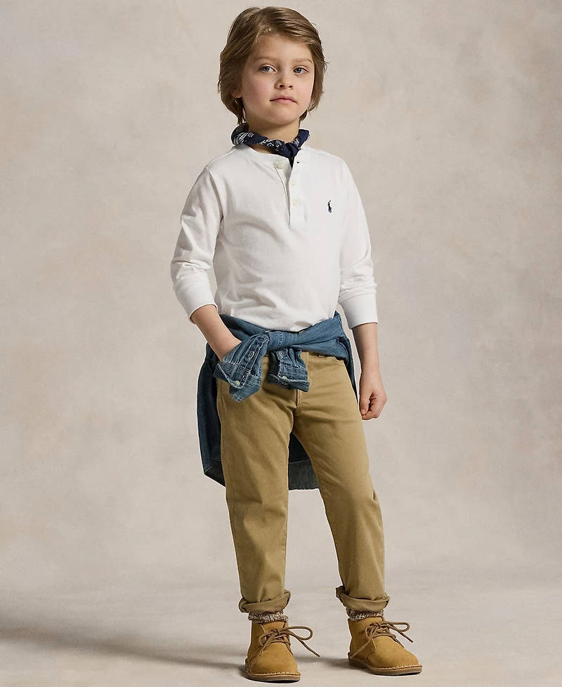 Polo Ralph Lauren Toddler and Little Boys Sullivan Slim Stretch Sateen Pant