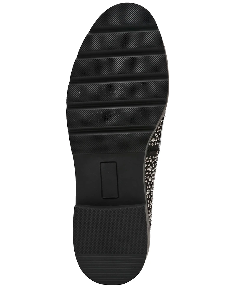Betsey Johnson Lydiaa Rhinestone Tailored Loafer Flats