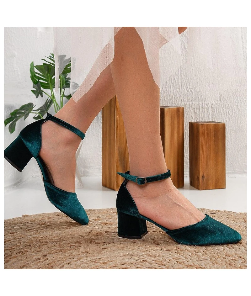 Marcelle Low Block Heel Pumps