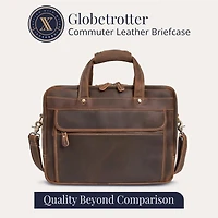 Luxorro Large Leather Briefcase - Capacity & Elegant