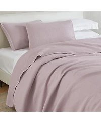 Linery & Co. Soft Stonewashed Stitched Lightweight Quilt Set
